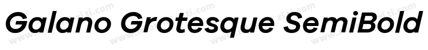 Galano Grotesque SemiBold Italic字体转换
